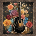 Guitar Frames & Botanicals Art — print 1