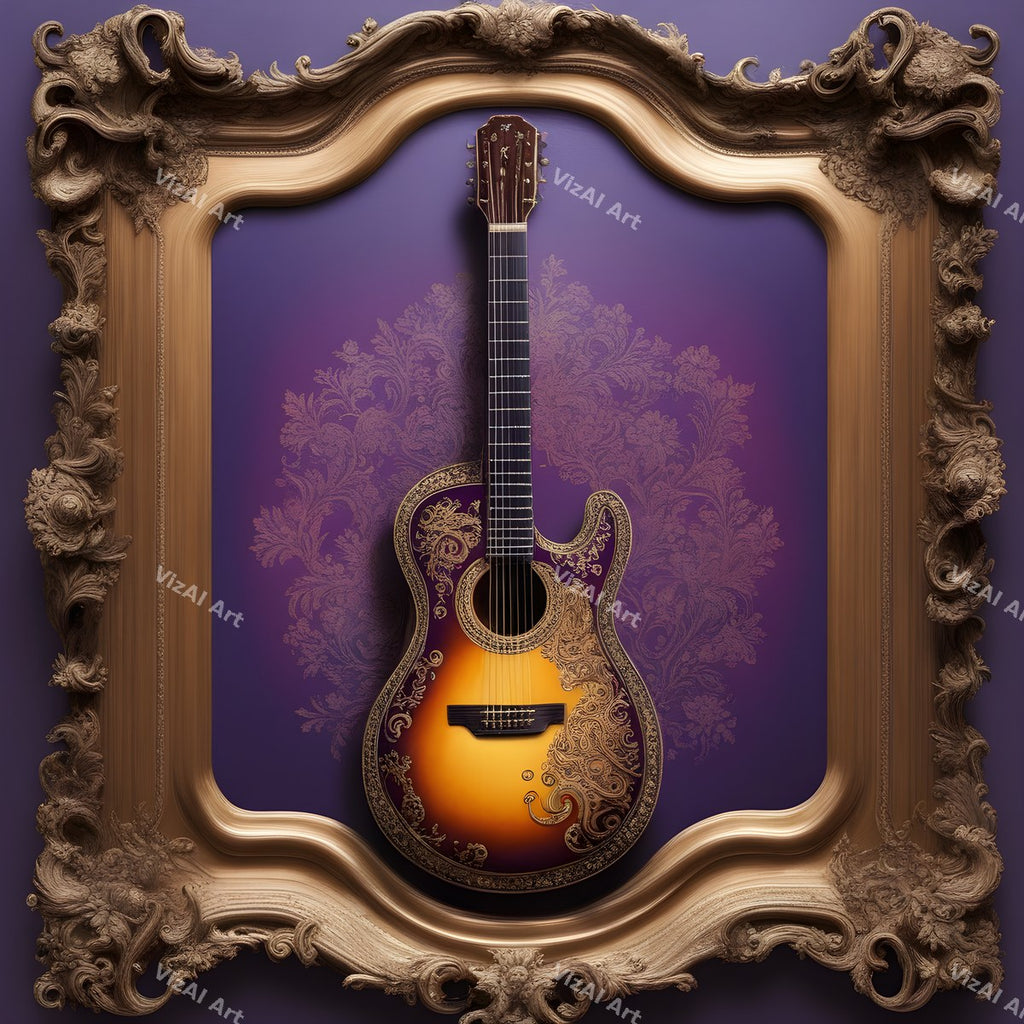 Guitar Frames & Botanicals Art — print 6