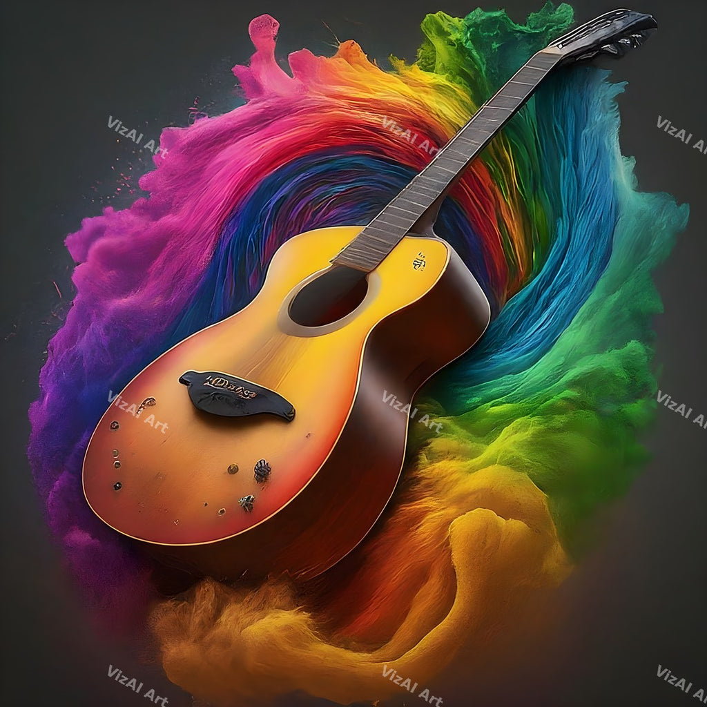 Guitar Frames & Botanicals Art — print 12
