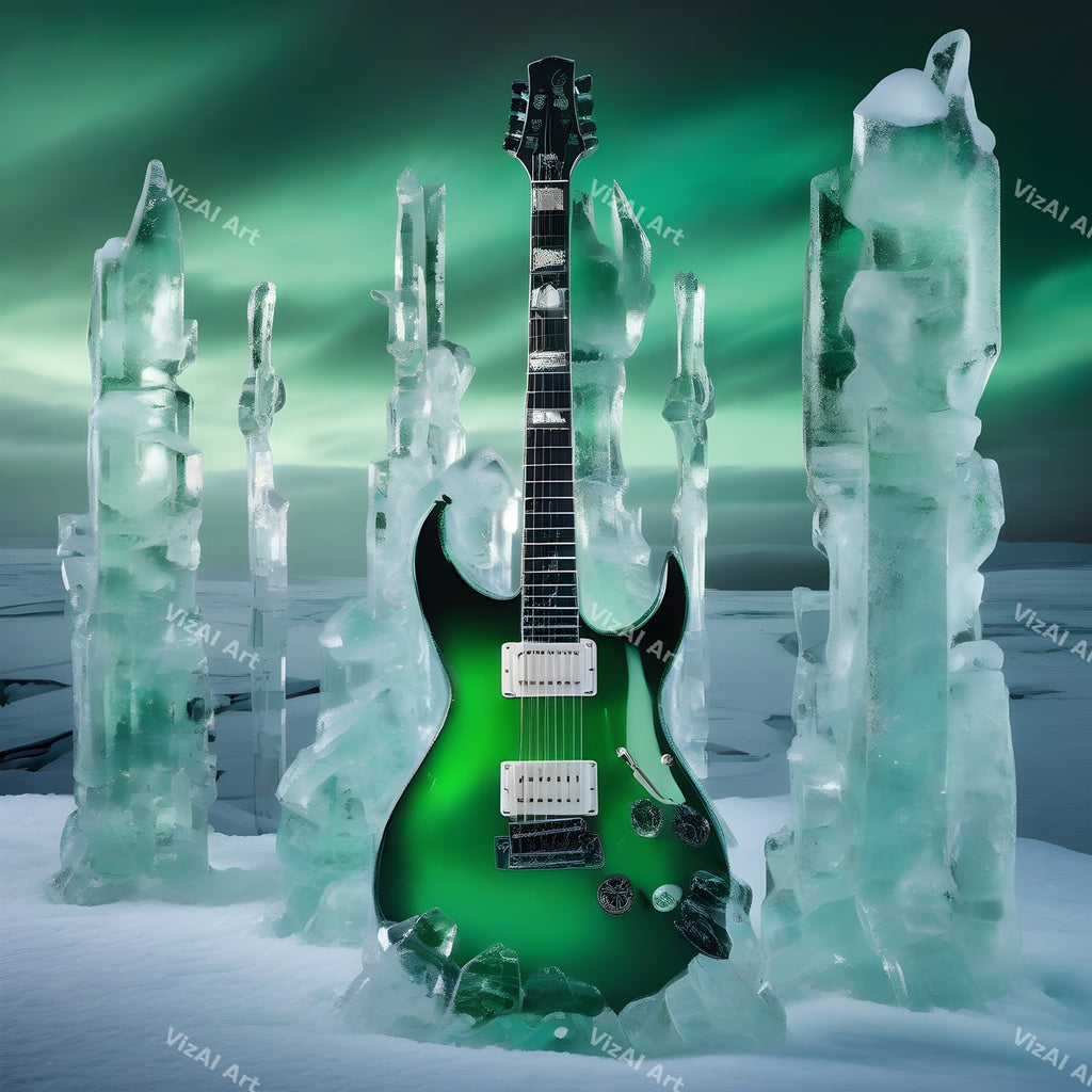 Electric Guitar Music Art — print 1