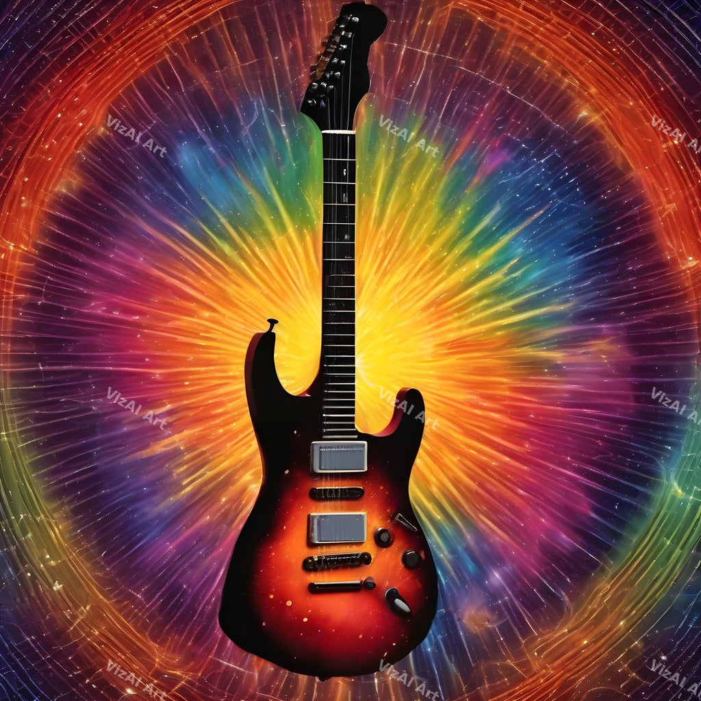 Electric Guitar Music Art — print 2