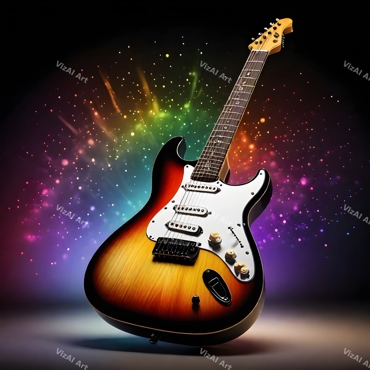 Electric Guitar Music Art — print 5