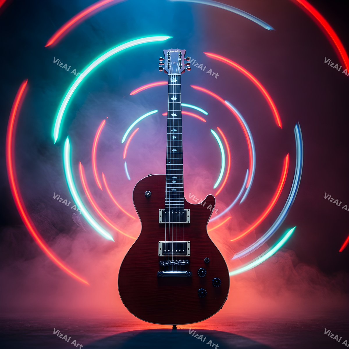 Electric Guitar Music Art — print 8