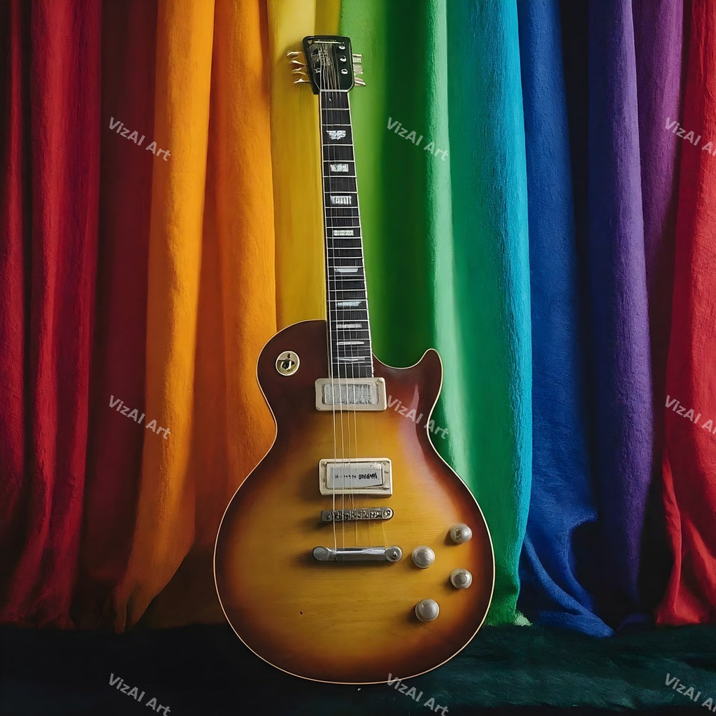 Electric Guitar Music Art — print 11