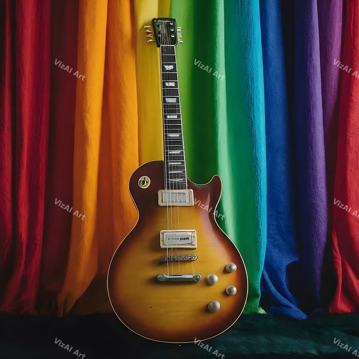 Electric Guitar Music Art — print 11