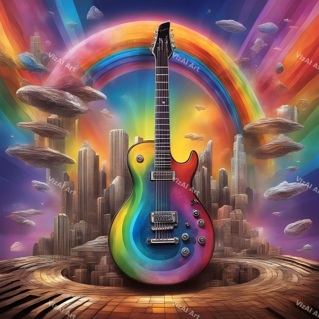 Electric Guitar Music Art — print 12