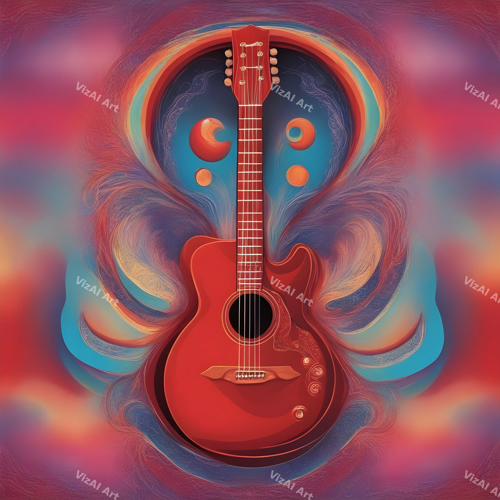 Guitar & Music Notes Art — print 11