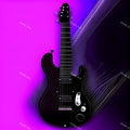 Midnight Electric Guitar Art — print 1