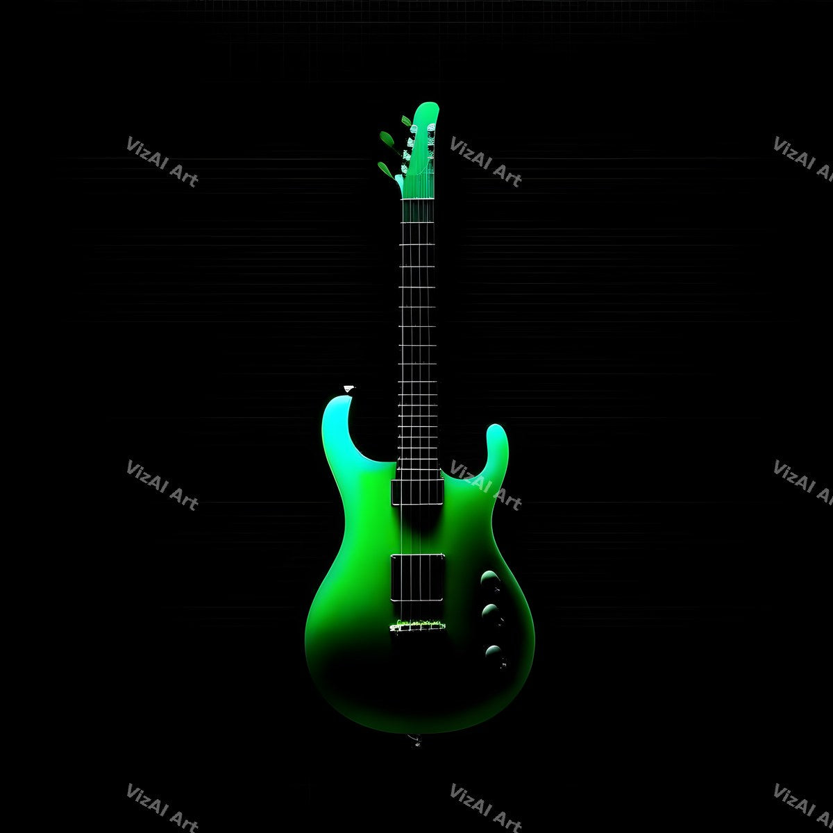Midnight Electric Guitar Art — print 3