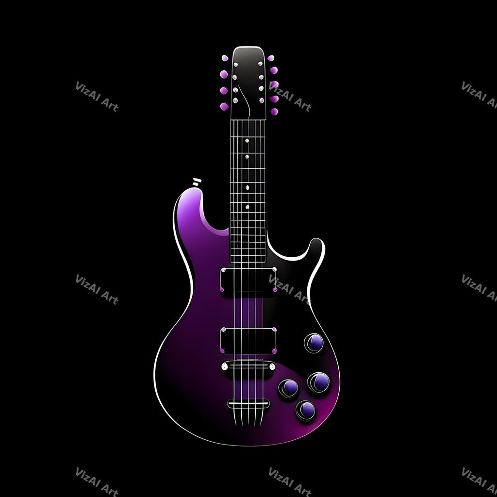 Midnight Electric Guitar Art — print 4
