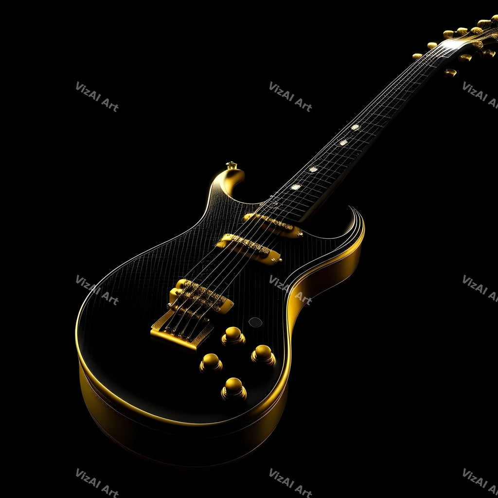 Midnight Electric Guitar Art — print 5