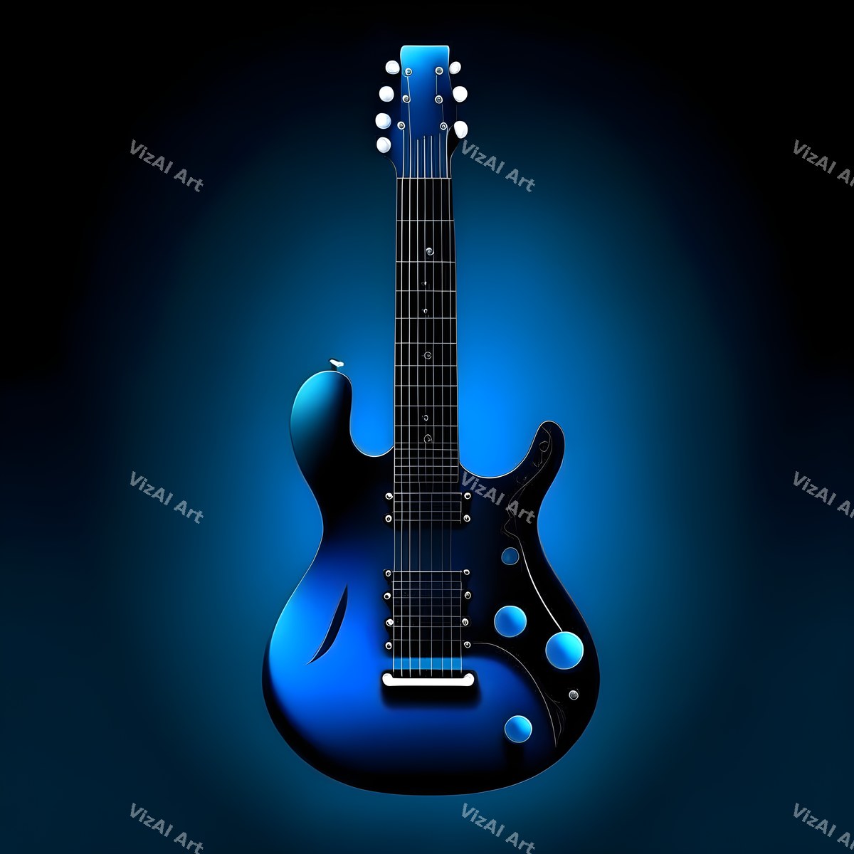 Midnight Electric Guitar Art — print 6