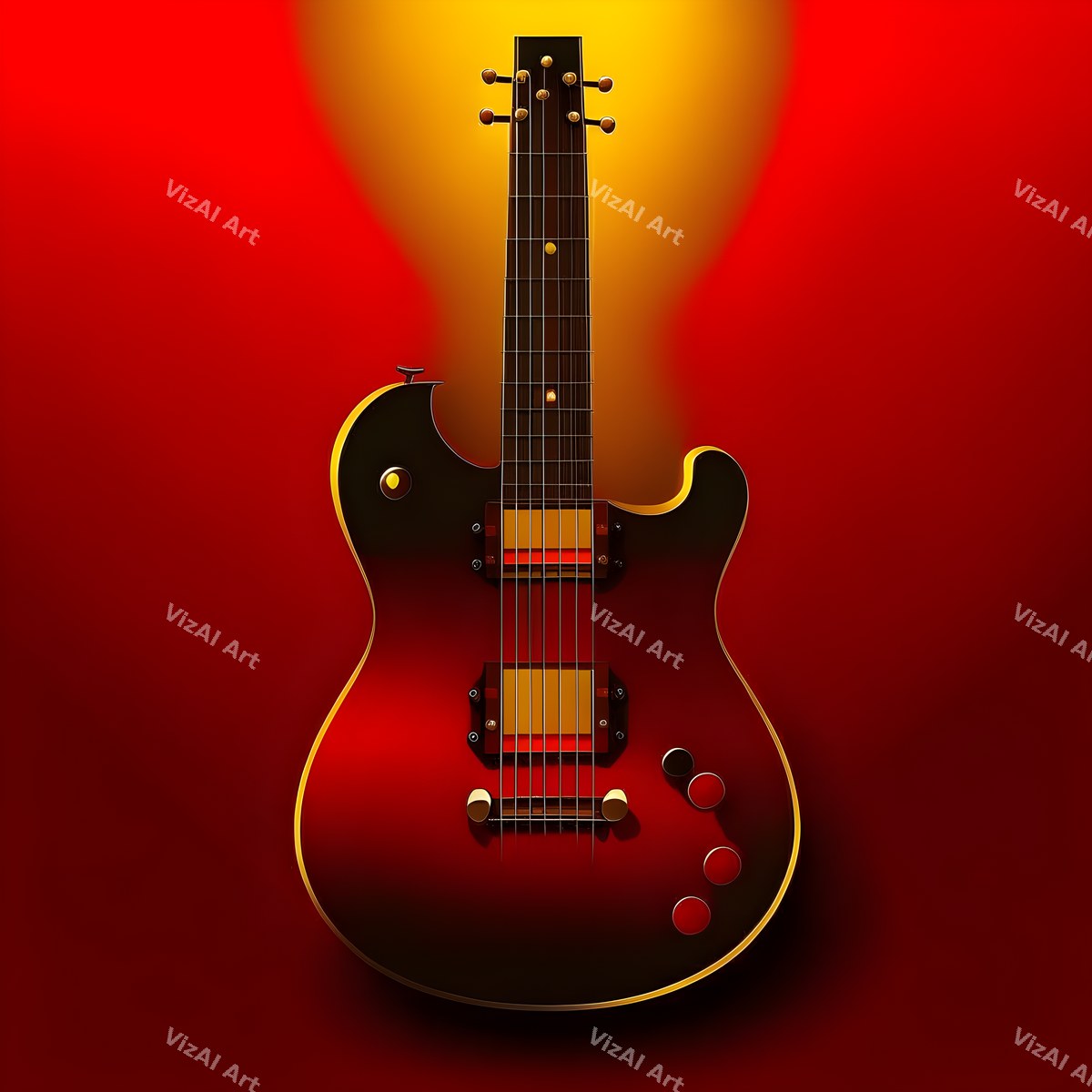 Midnight Electric Guitar Art — print 9