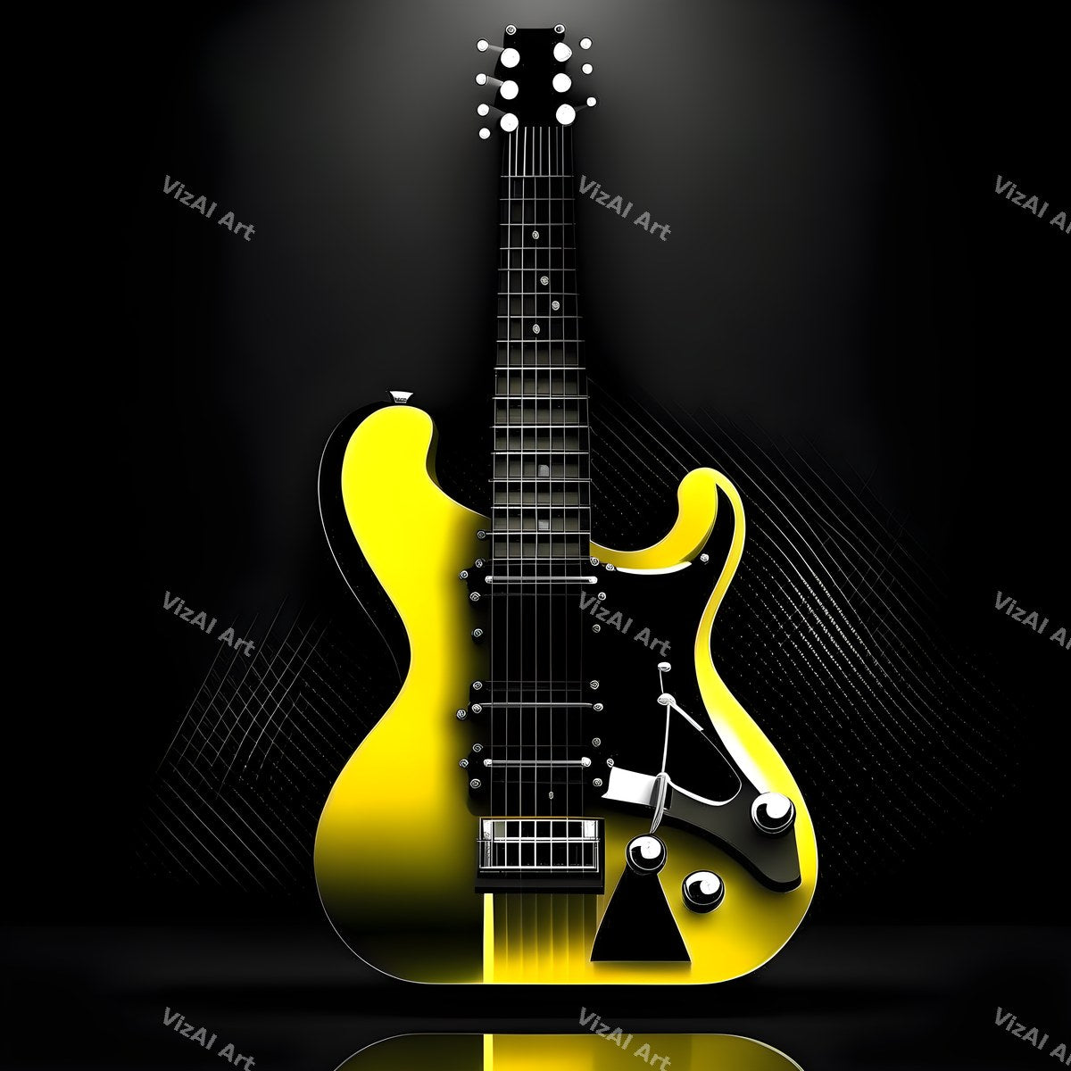 Midnight Electric Guitar Art — print 10