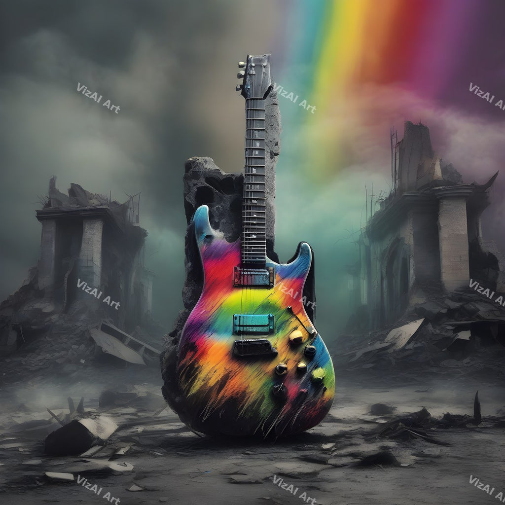 Enchanted Forest Guitar Art — print 1