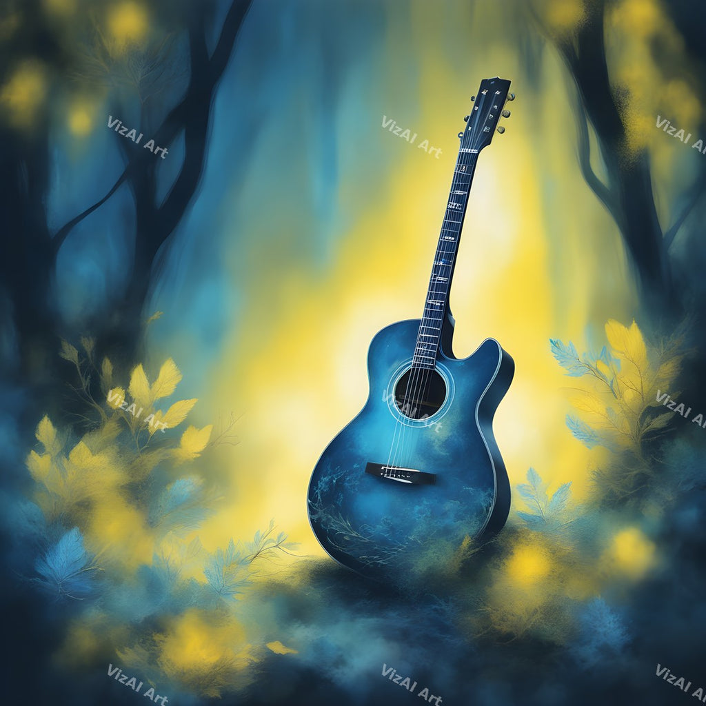 Enchanted Forest Guitar Art — print 6