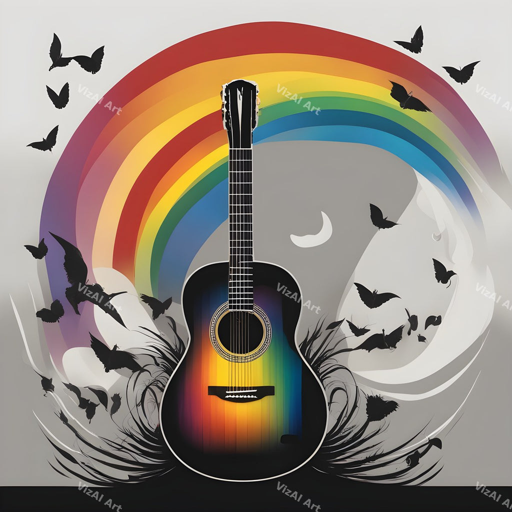 Enchanted Forest Guitar Art — print 9
