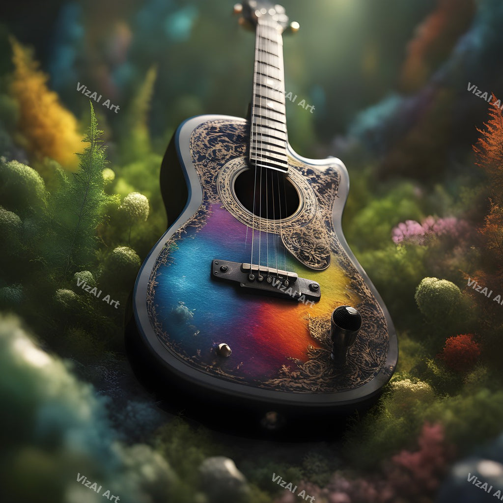 Enchanted Forest Guitar Art — print 11