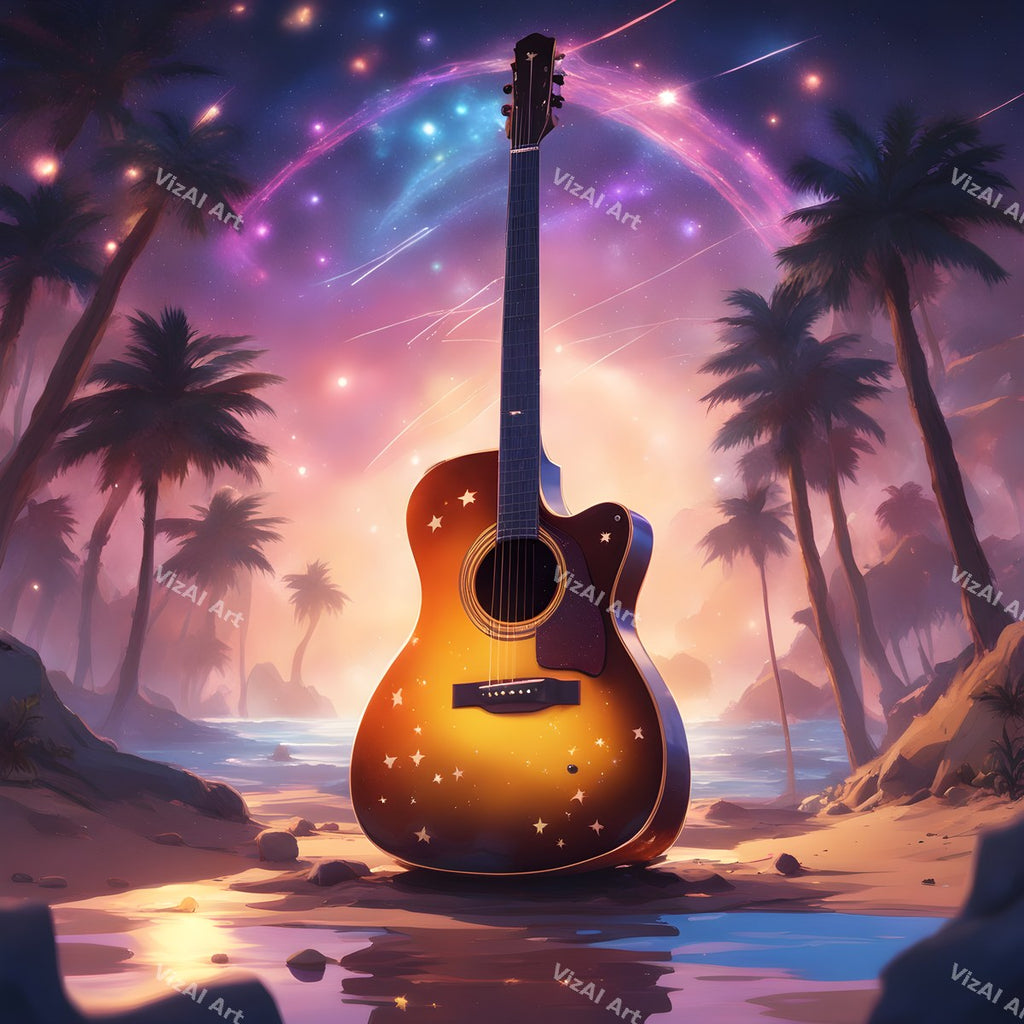 Enchanted Forest Guitar Art — print 12