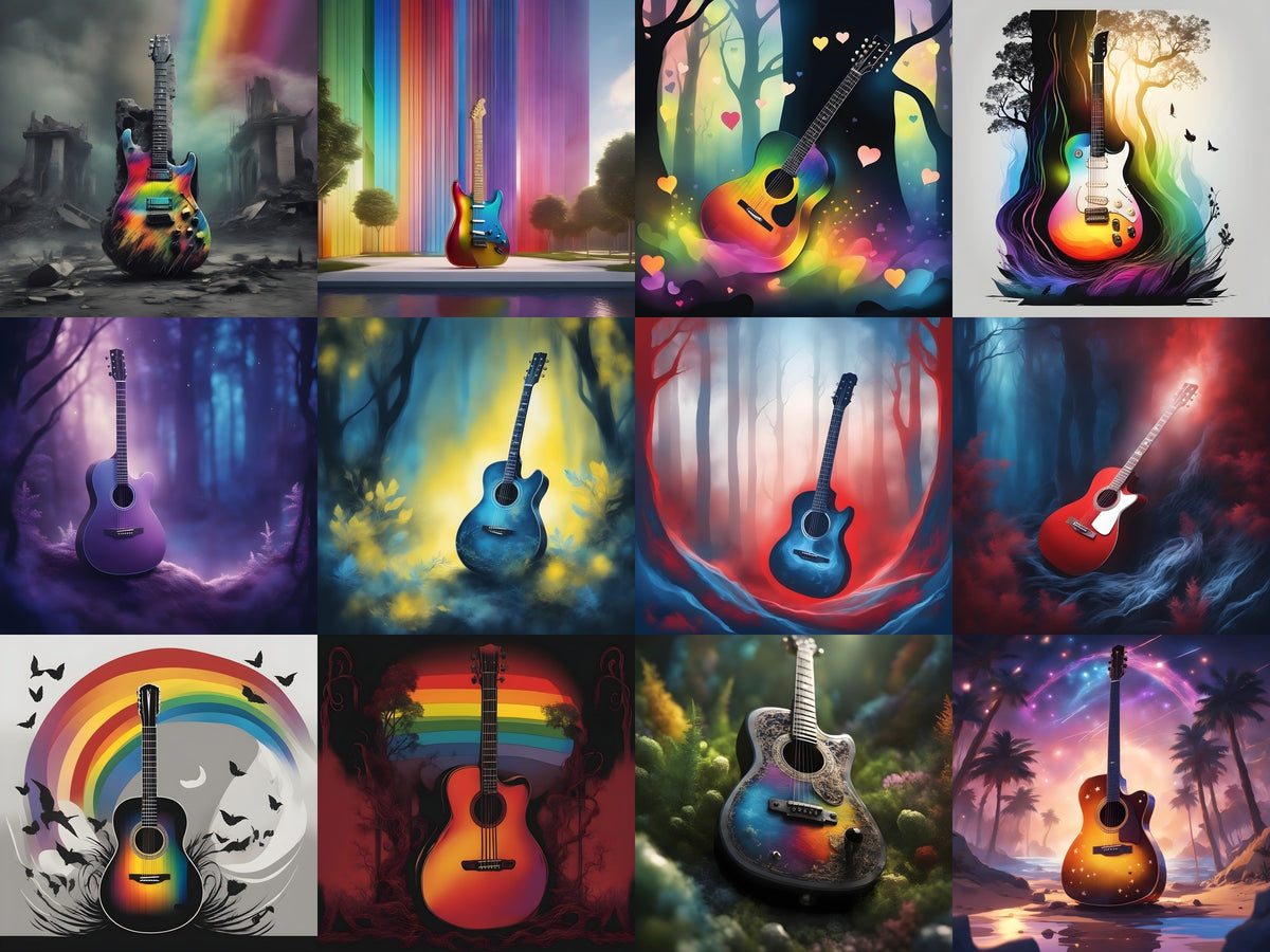 Enchanted Forest Guitar Art — Choose Your Print