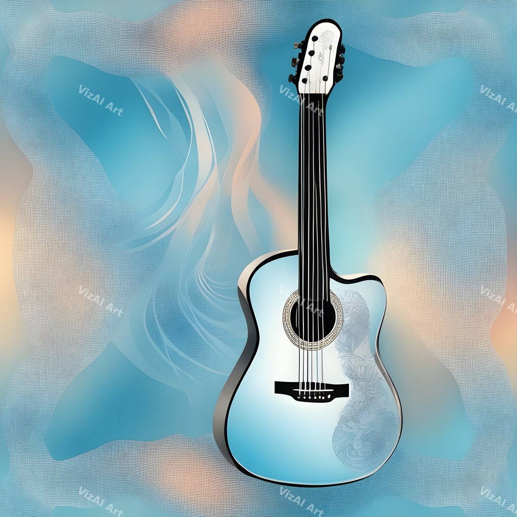 Cosmic Dream Guitar Art — print 2