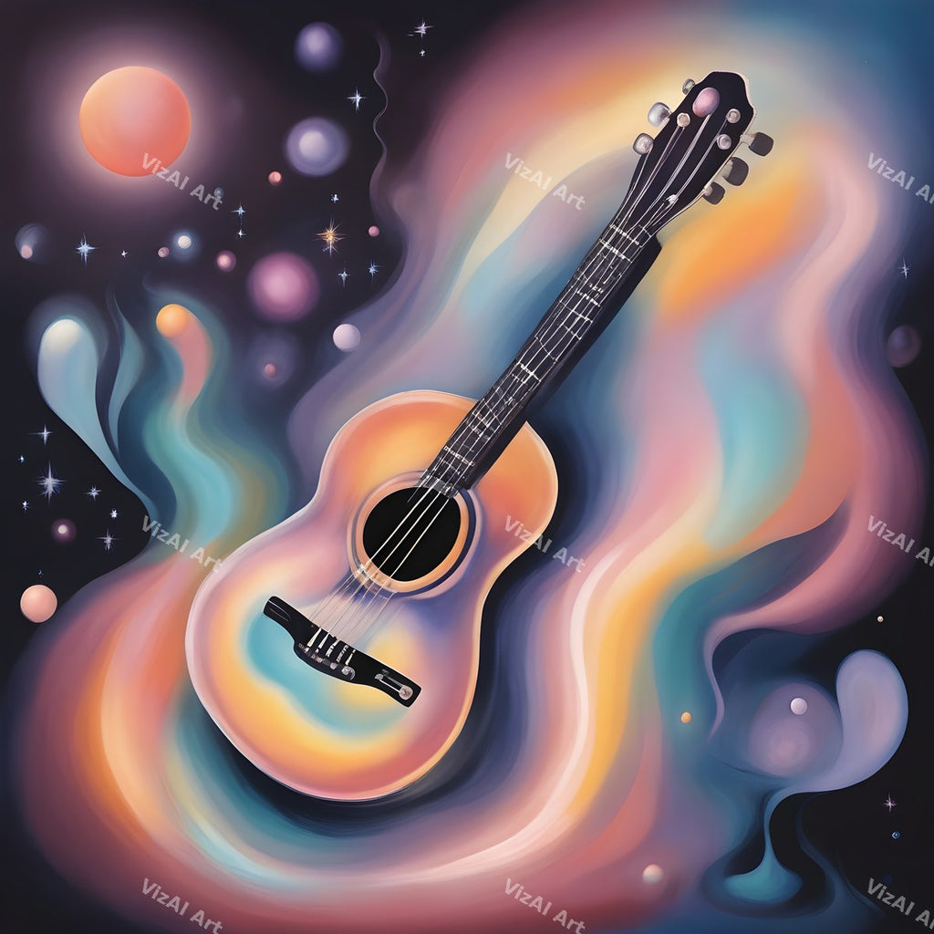 Cosmic Dream Guitar Art — print 3