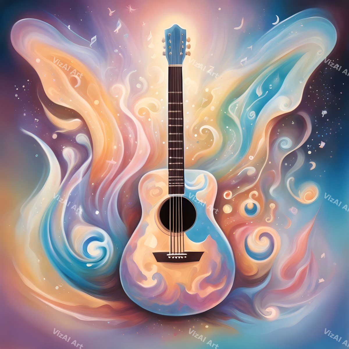 Cosmic Dream Guitar Art — print 4