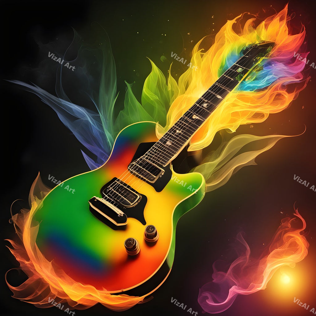 Cosmic Dream Guitar Art — print 5