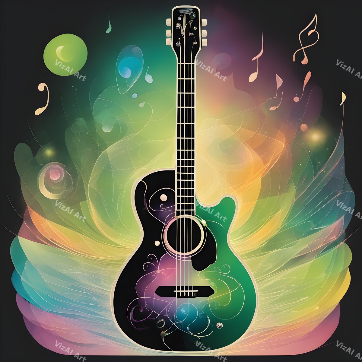 Cosmic Dream Guitar Art — print 8