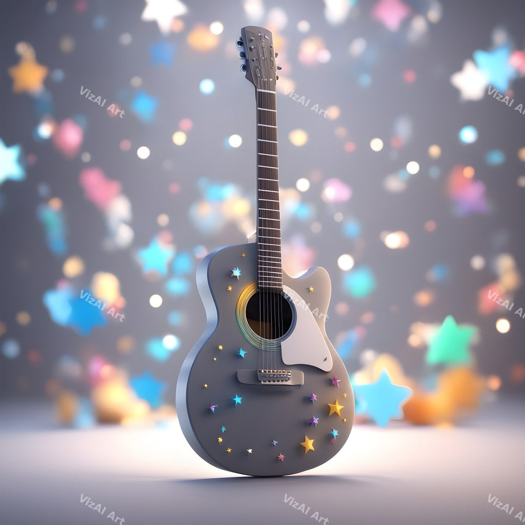 Cosmic Dream Guitar Art — print 9