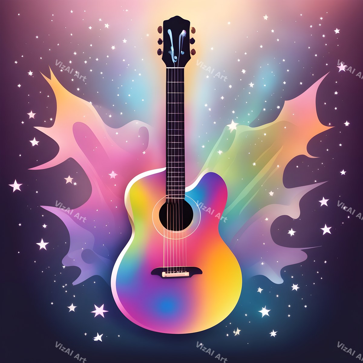 Cosmic Dream Guitar Art — print 10