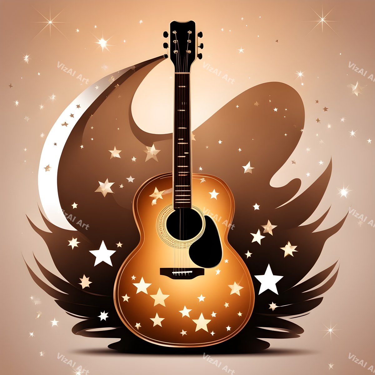 Cosmic Dream Guitar Art — print 11
