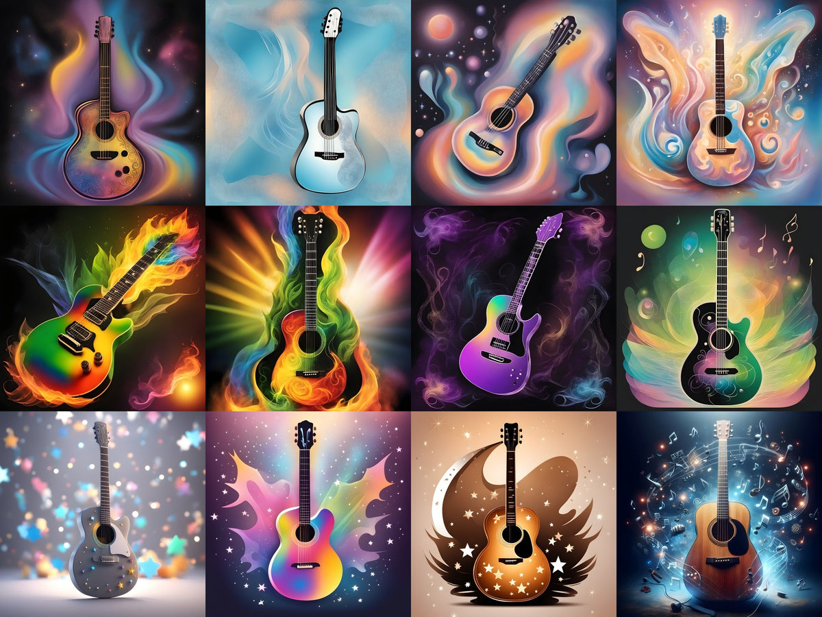 Cosmic Dream Guitar Art — Choose Your Print