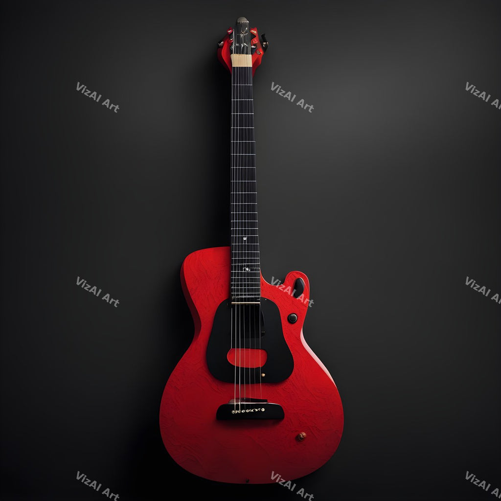 Shadow & Gold Guitar Art — print 8