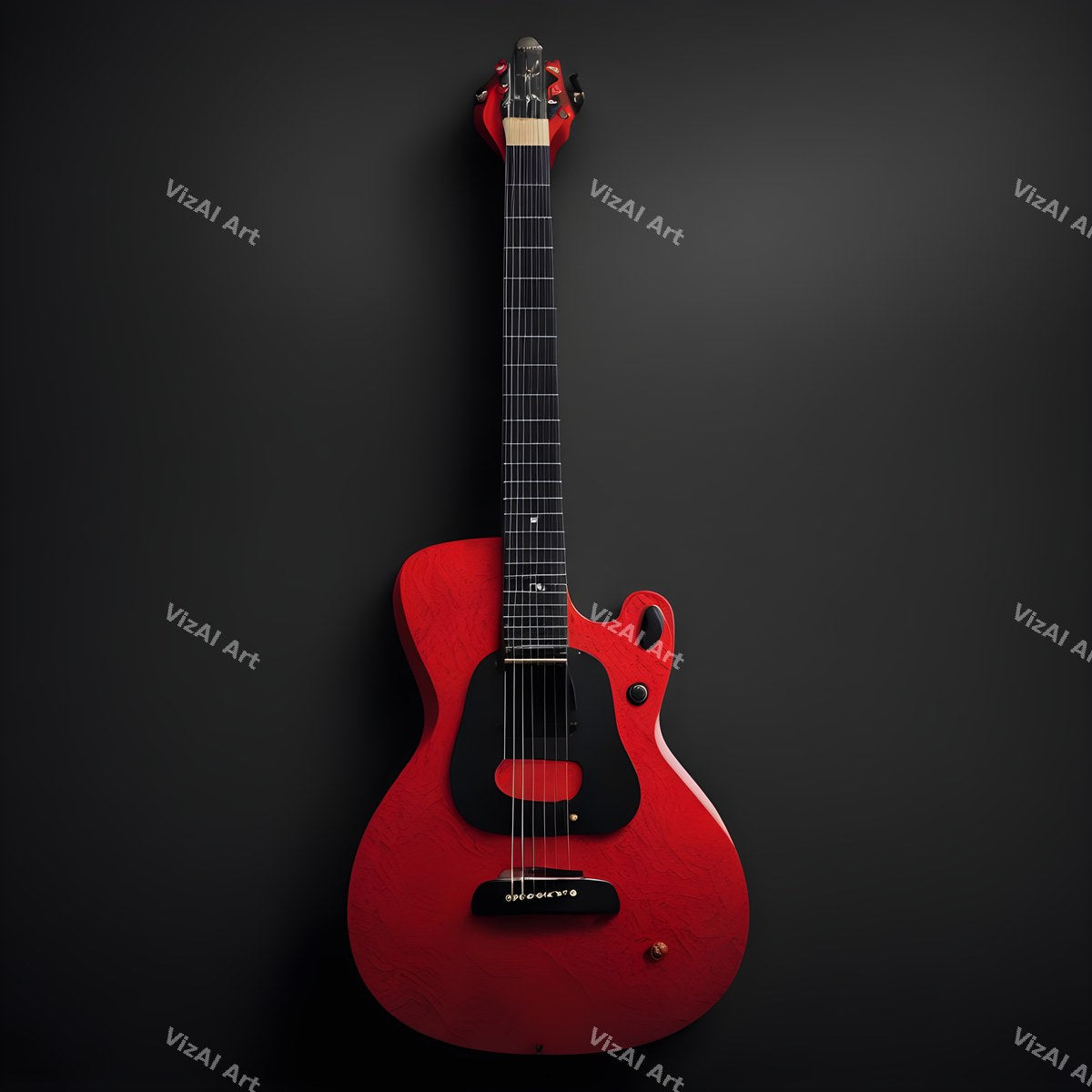 Shadow & Gold Guitar Art — print 8