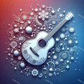 Jewel & Stained Glass Guitar Art — print 1