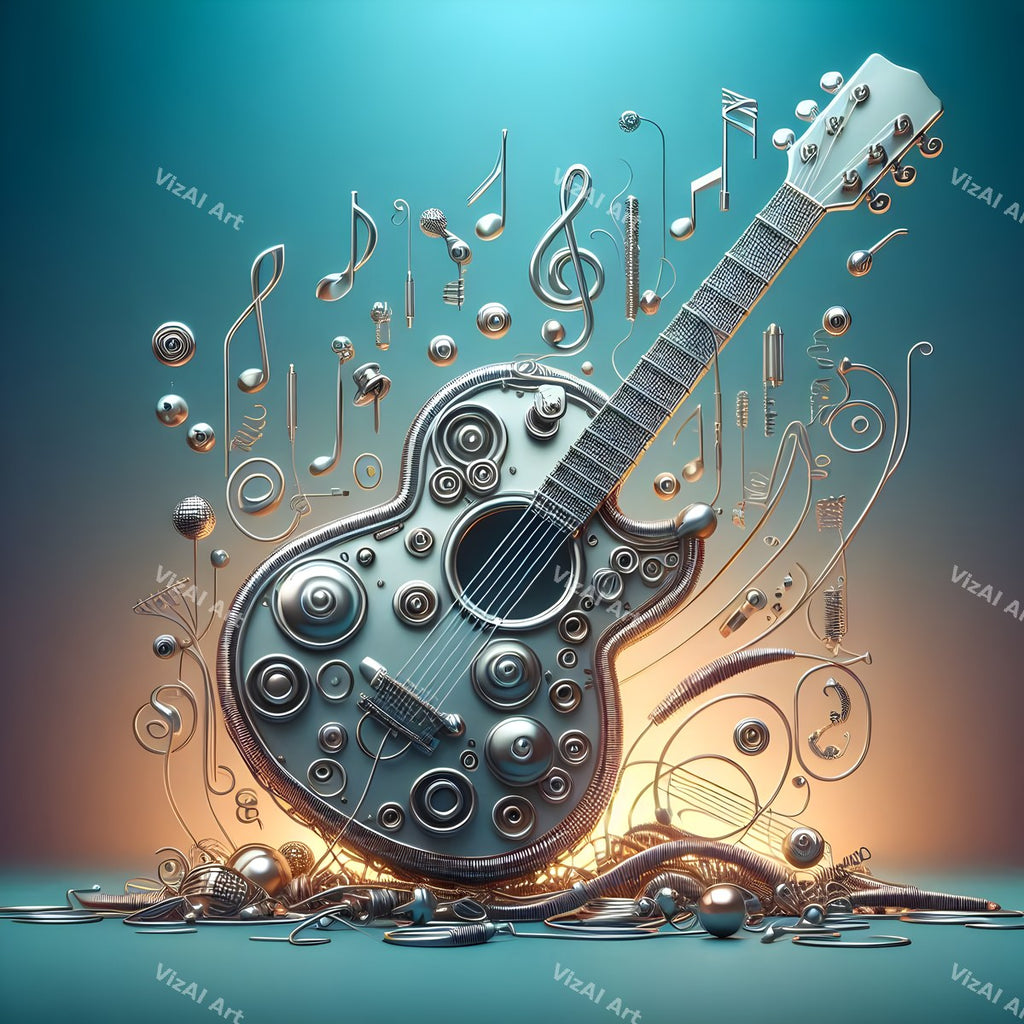 Jewel & Stained Glass Guitar Art — print 9