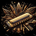 Harmonica in Colour & Nature Art — print 1