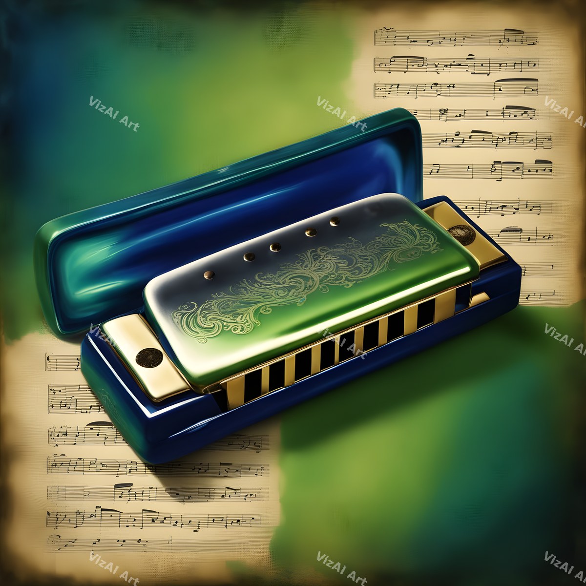 Harmonica in Colour & Nature Art — print 5