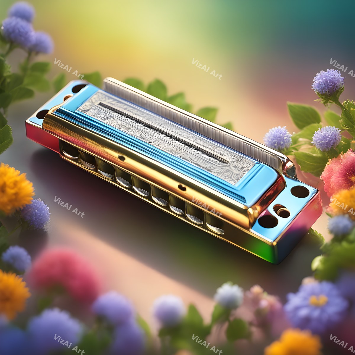 Harmonica in Colour & Nature Art — print 7
