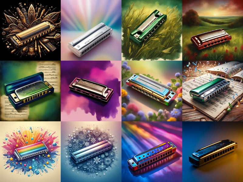 Harmonica in Colour & Nature Art — Choose Your Print