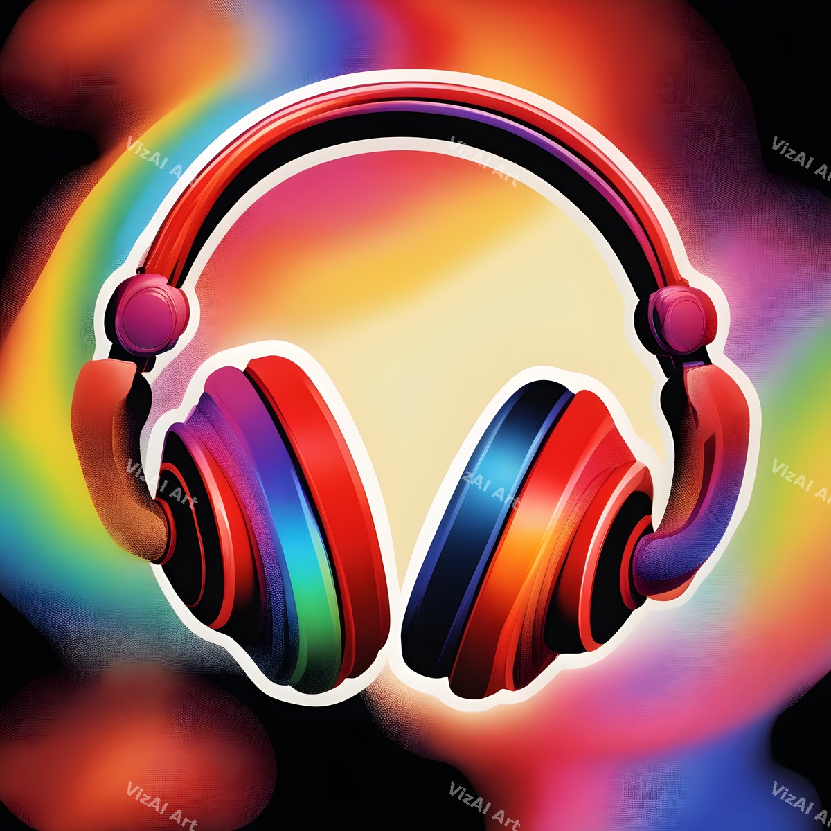 Pop Art Headphones Art — print 3