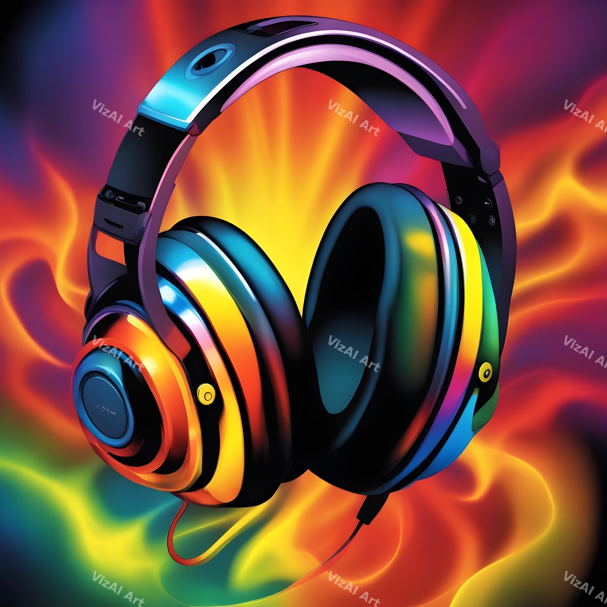 Pop Art Headphones Art — print 4