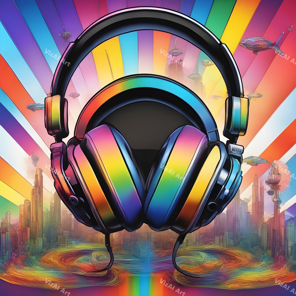 Pop Art Headphones Art — print 9