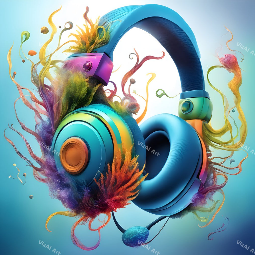 Pop Art Headphones Art — print 11