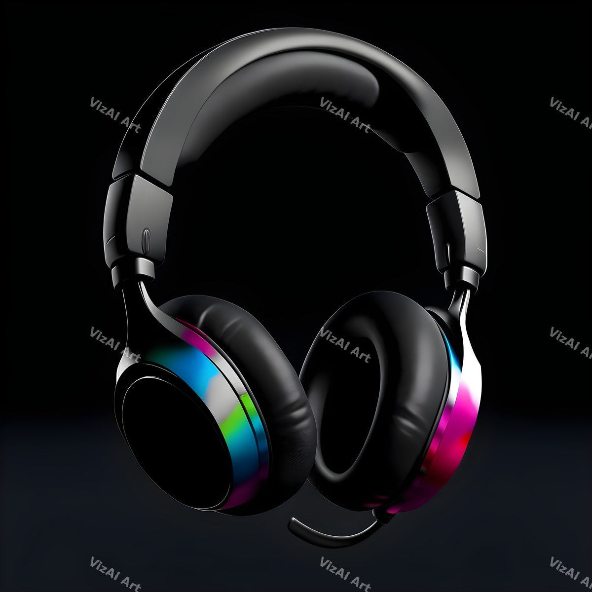 Iridescent Headphones Art — print 8