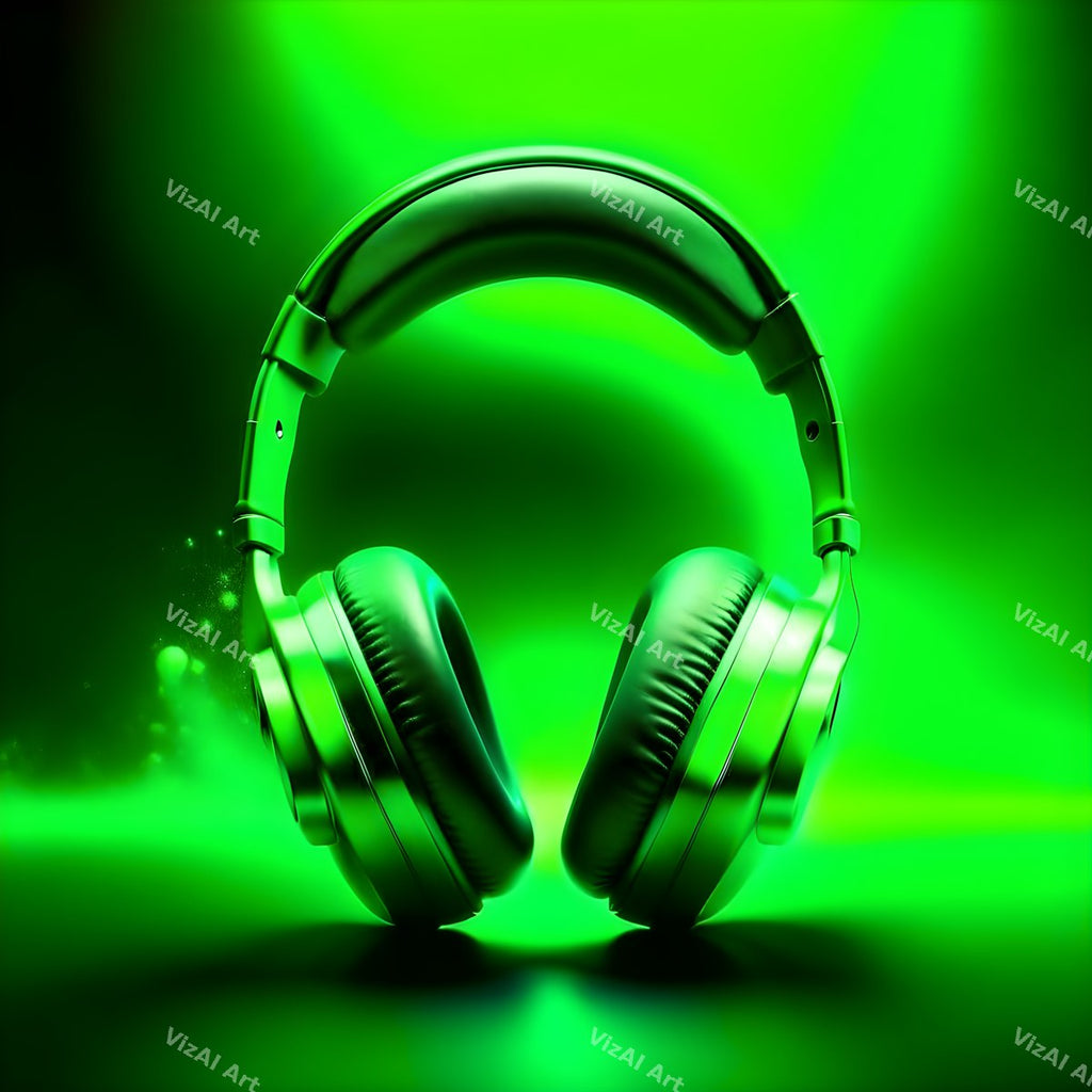 Bold Colour Headphones Art — print 2