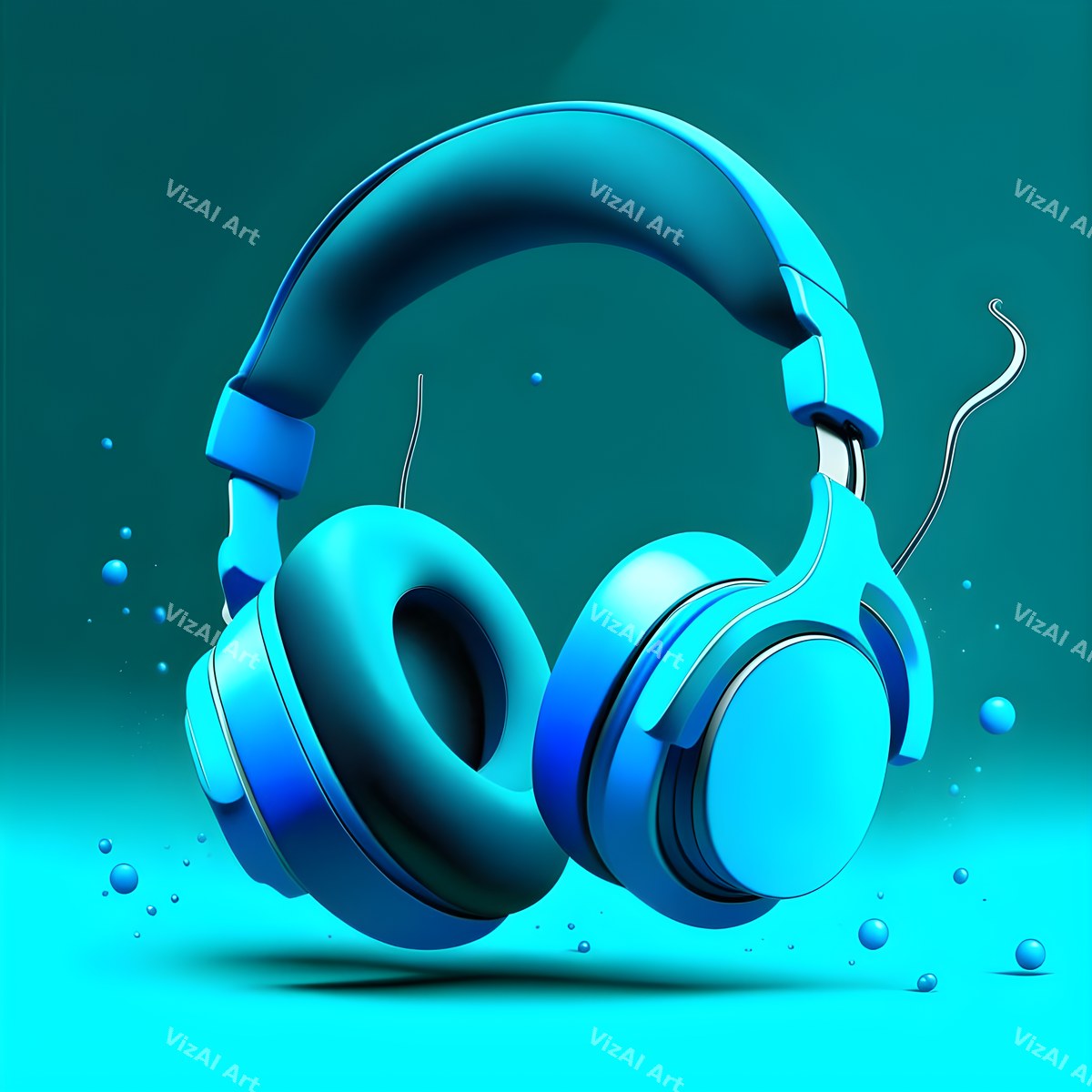 Bold Colour Headphones Art — print 3