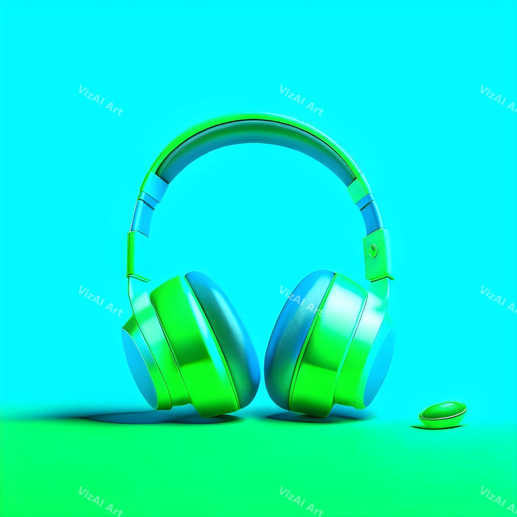 Bold Colour Headphones Art — print 7