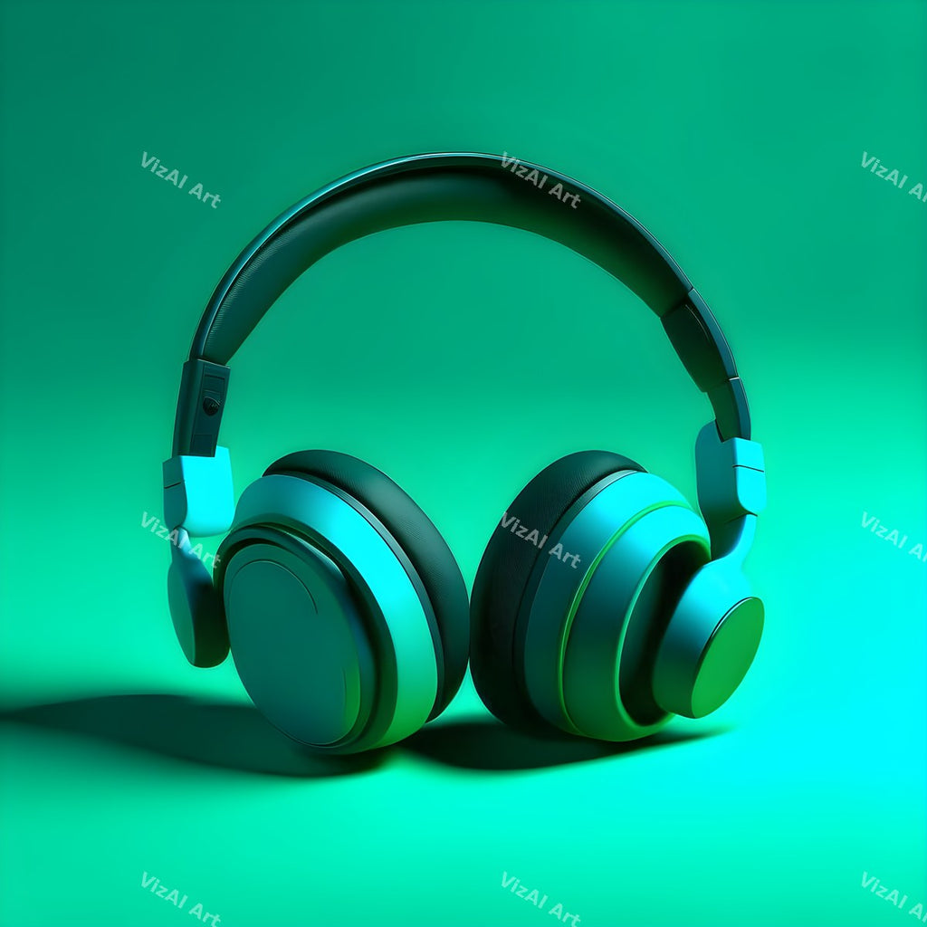 Bold Colour Headphones Art — print 8
